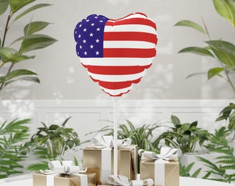 USA Flagge Patriotische Herzballons, Party Decor, 4. Juli Dekorationen, Hochzeit, Geburtstag, USA Urlaub, Feiern Liebe