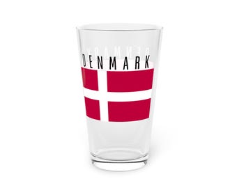 Kopenhagen Souvenir Schnapsglas – Mit Flagge & Wappen, 44,4 Ml, 5,7 Cm Hoch