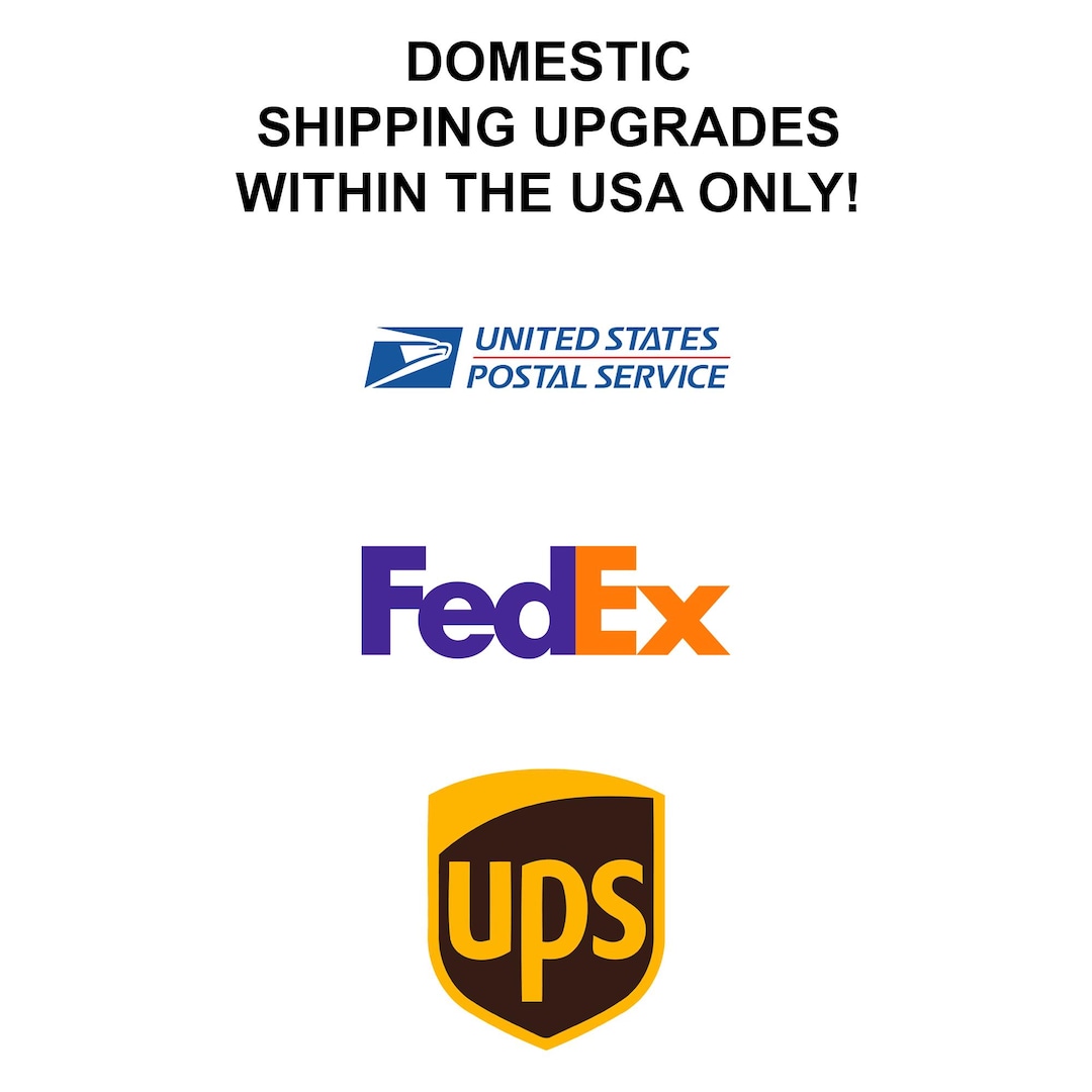 Domestic Shipping Upgrades for USA Only UPS USPS Fedex - Etsy