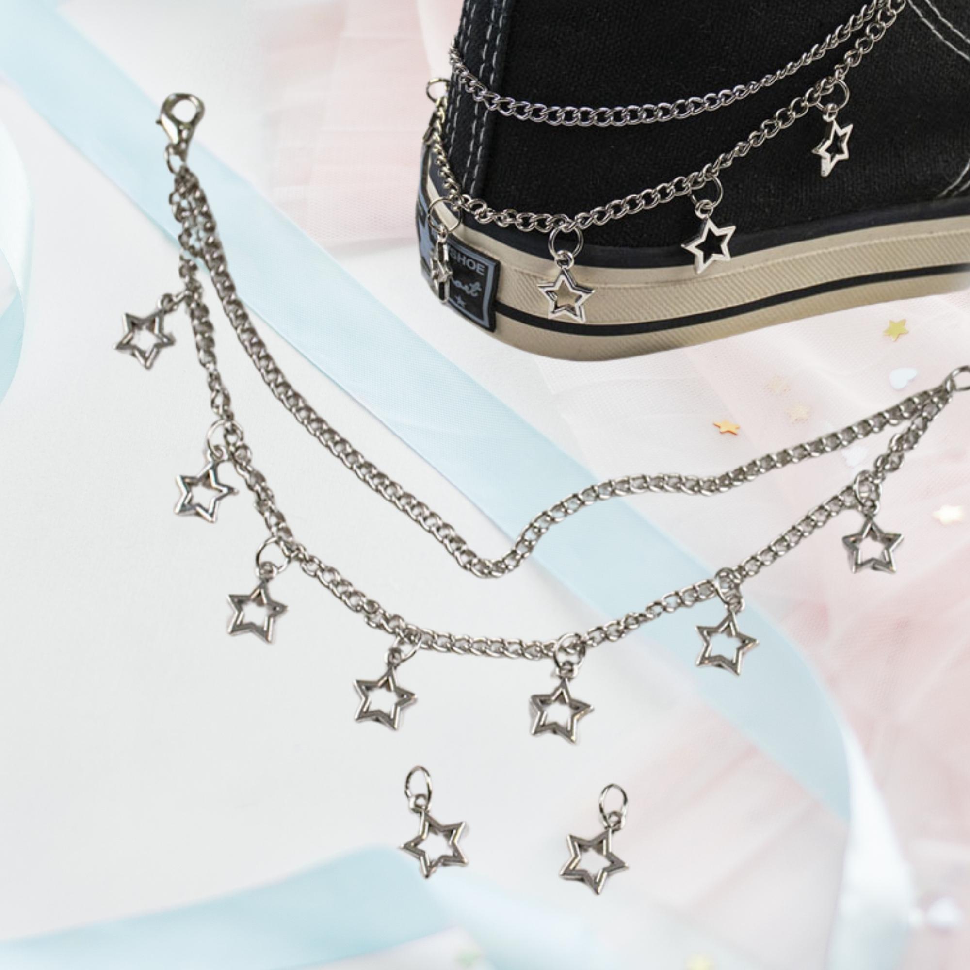 Shoe String Chain Star Shoe Chains 2026 Charms for Shoes Ships From USA - Etsy