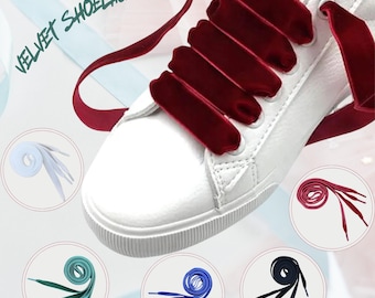 Velvet Flat 10mm 55" Shoelaces Designer Event Laces Ships from USA
