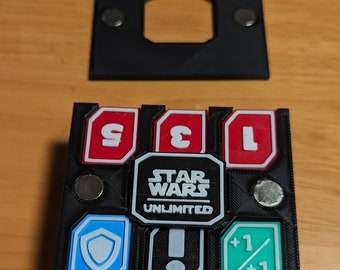 Star Wars Unlimited Token Set mit Halter | Zwillingssonnen-Token