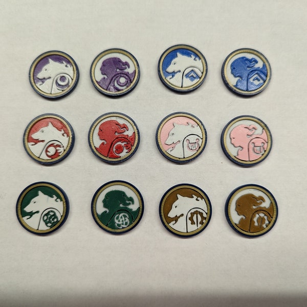 Altered TCG Hero & Companion Faction Markers / Tokens 3d printed