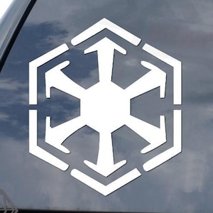 Sith Emblem Dark Side Force Sticker Decal For Car Truck Motorcycle Window Bumper Helmet Bottle Mug Laptop Wall Home Decor
