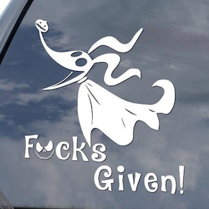 Eff Given Zero Dog Halloween Nightmare Christmas Sticker Decal For Car Truck Motorcycle Window Bumper Helmet Bottle Mug Laptop Wall Decor