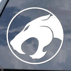 Thundercats Panther Head 1980s Retro Cartoon Sticker Decal For Car Truck Motorcycle Window Bumper Helmet Bottle Mug Laptop Wall Home Decor