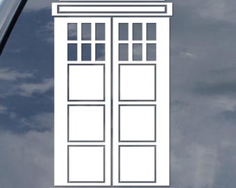 Tardis Phone Booth Time Travel Machine Sticker Decal For Car Truck Motorcycle Window Bumper Helmet Mug Laptop Wall Home Decor