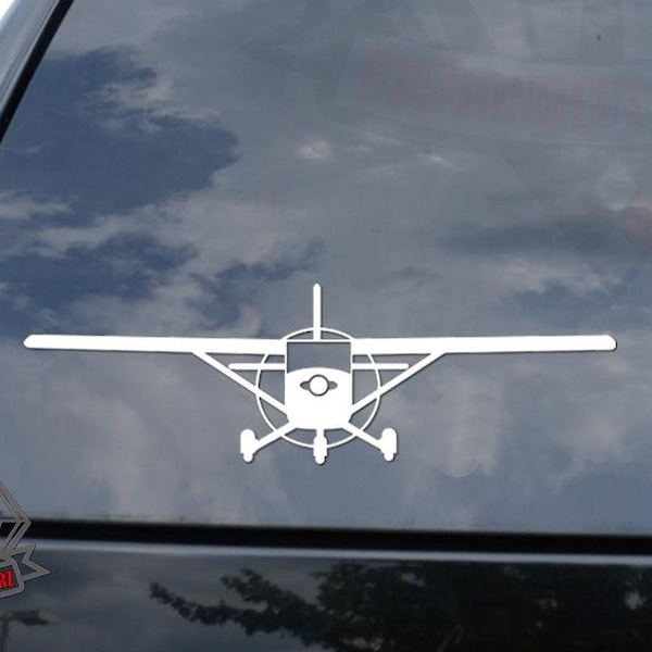 Cessna 172 Skyhawk Plane Airplane Pilot Sticker Decal For Car Truck Motorcycle Window Bumper Helmet Mug Laptop Wall Home Decor