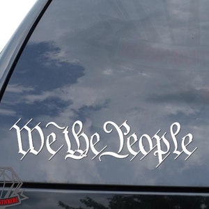 We The People USA Constitution American America Sticker Decal For Car Truck Motorcycle Window Bumper Helmet Mug Laptop Wall Home Decor