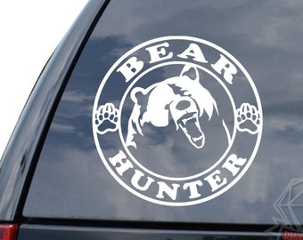 Black Bear Paw Prints Tracks Hunting Hunter Sticker Decal For Car Truck Motorcycle Window Bumper Helmet Bottle Laptop Wall Home Office Decor