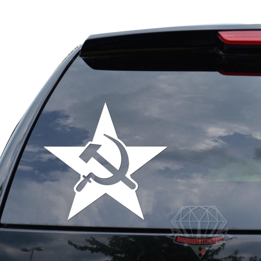 Russia Star Sickle and Hammer Communism Sticker Decal for Car Truck ...