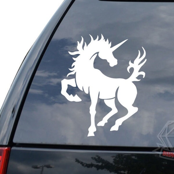 Tribal Art Unicorn Horse Stallion Sticker Decal For Car Truck Motorcycle Window Bumper Helmet Bottle Mug Laptop Wall Home Office Decor