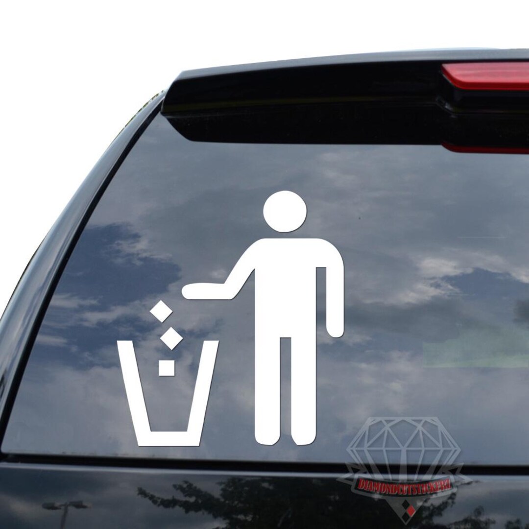 Trash Bin Can Recycle Style 3 Sticker Decal for Car Truck Motorcycle ...