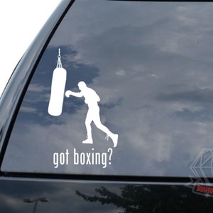 Got Boxing Boxer Gloves Knockout Punch Sticker Decal For Car Truck Motorcycle Window Bumper Helmet Bottle Mug Laptop Wall Home Office Decor