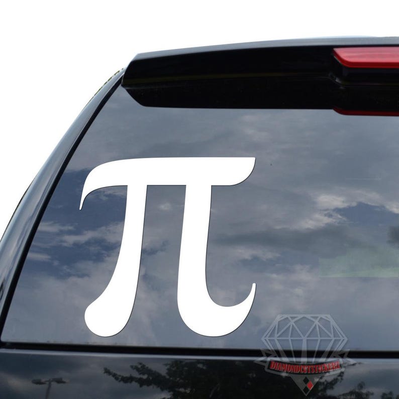 Greek Alphabet Letter Pi Science Sticker Decal for Car Truck Motorcycle ...