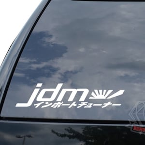 Fanatic Rising Sun Kanji JDM Japanese Motorsports Racing Sticker Decal For Car Truck Motorcycle Window Bumper Helmet Laptop Wall Home Decor