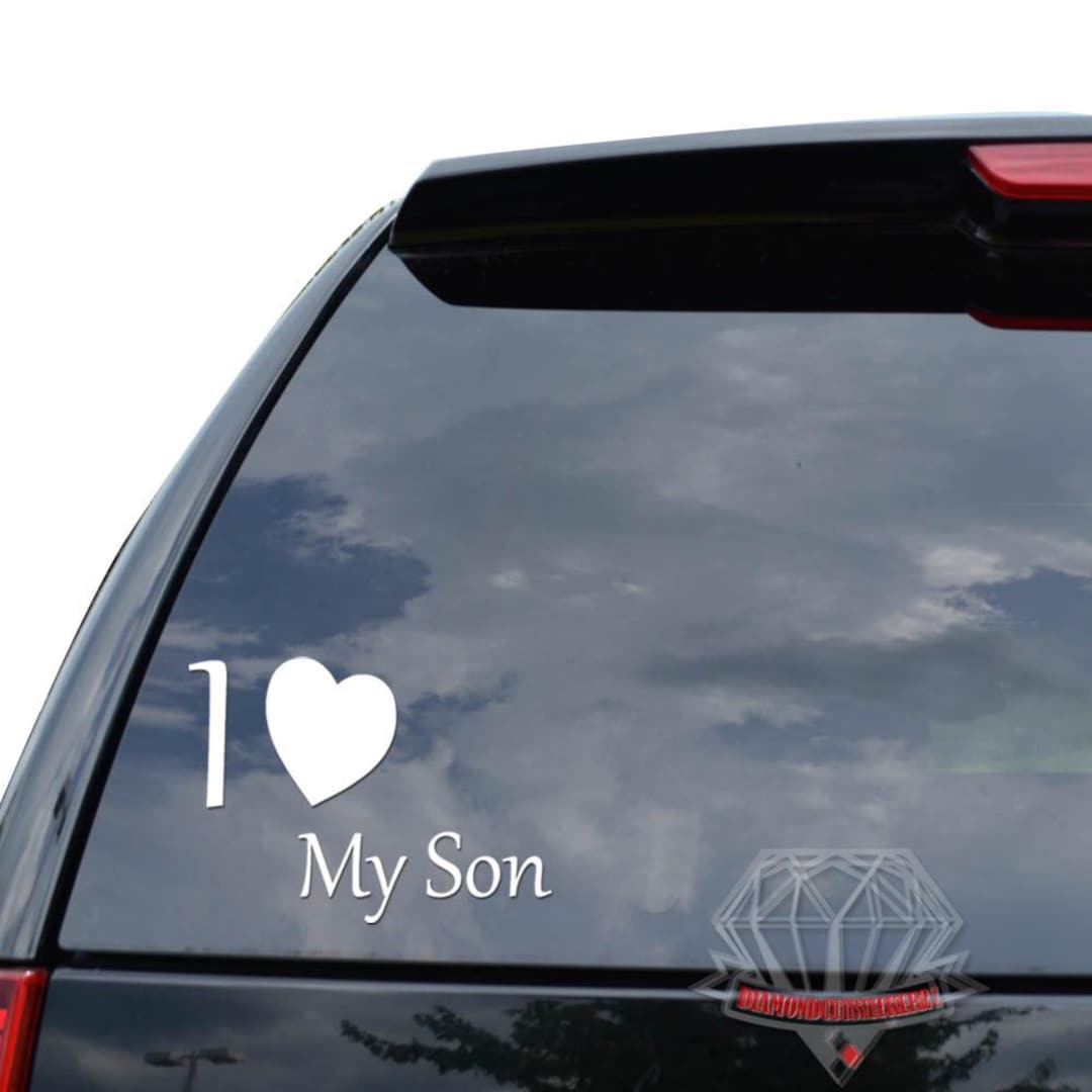 Son Sticker I Love My Son Father Family Sticker Decal for Car Truck Motorcycle ...