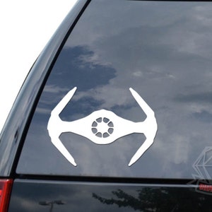 Imperial Tie Fighter Pilot Spaceship Sticker Decal For Car Truck Motorcycle Window Bumper Helmet Bottle Mug Laptop Wall Home Office Decor