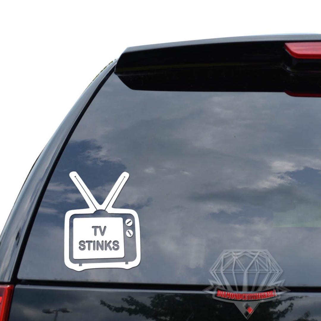 TV Stinks Television Media Movie Show Sticker Decal for Car Truck ...
