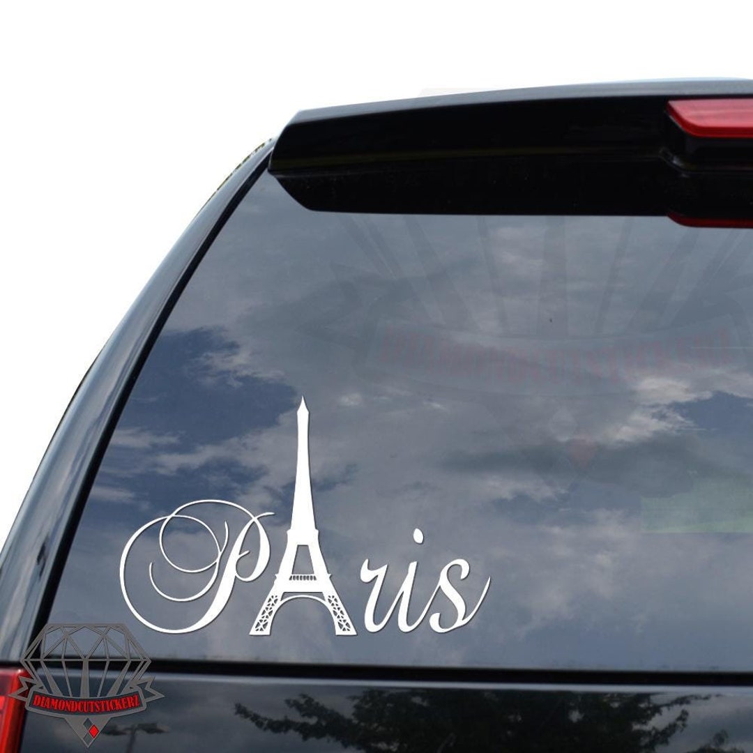 Eiffel Tower Paris France City Landmark Romance Sticker Decal for Car ...