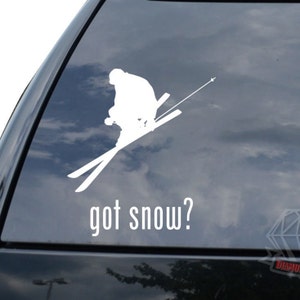 Got Snow Skiing Skis Mountain White Powder Sticker Decal For Car Truck Motorcycle Window Bumper Helmet Bottle Laptop Wall Home Office Decor