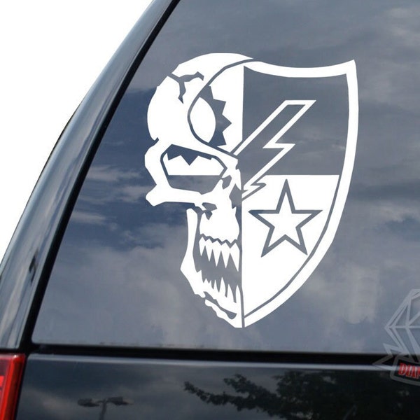 Death Skull 75th Ranger Regiment Military Soldier Sticker Decal For Car Truck Motorcycle Window Bumper Helmet Laptop Wall Home Office Decor