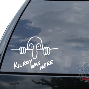 Kilroy Was Here American Pride Soldier Sticker Decal For Car Truck Motorcycle Window Bumper Helmet Bottle Mug Laptop Wall Home Office Decor
