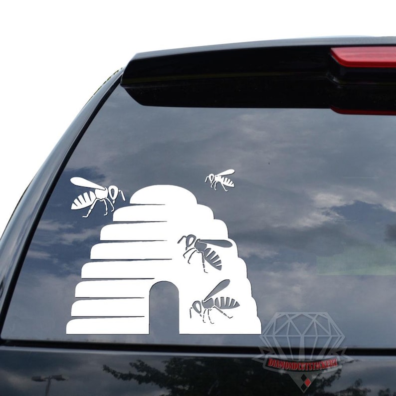Beehive Bee Beekeeper Bug Insect Sticker Decal for Car Truck Motorcycle ...
