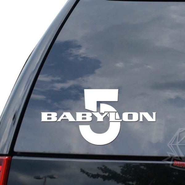 Babylon 5 Spaceship Sci-Fi Science Fiction Sticker Decal For Car Truck Motorcycle Window Bumper Helmet Bottle Laptop Wall Home Office Decor