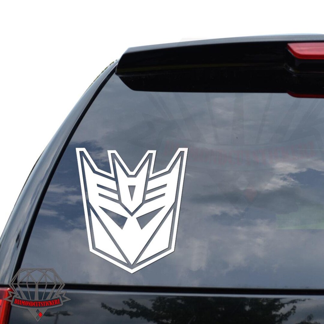3D Chrome Decepticon Transformers Emblem Badge – Car Sticker Decal, 4-Inch, Generic