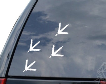 Turkey Print Track Bird Hunting Sportsman Sticker Decal For Car Truck Motorcycle Window Bumper Helmet Bottle Laptop Wall Home Office Decor