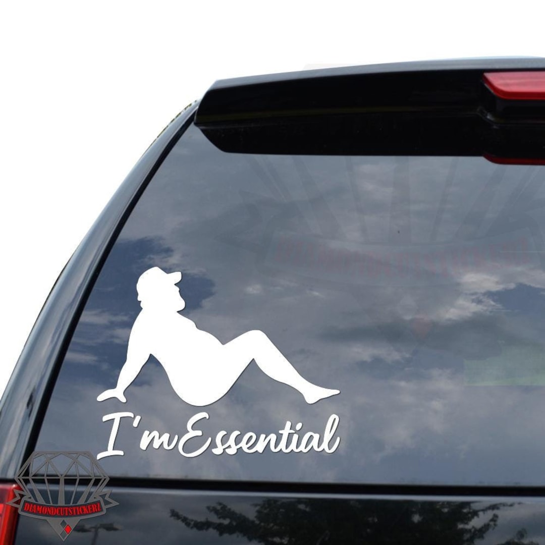 I'm Essential Fat Mudflap Guy Trucker Sticker Decal for Car Truck ...