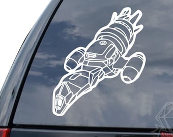 Serenity Firefly Spaceship Pilot Sticker Decal For Car Truck Motorcycle Window Bumper Helmet Bottle Mug Laptop Wall Home Office Decor