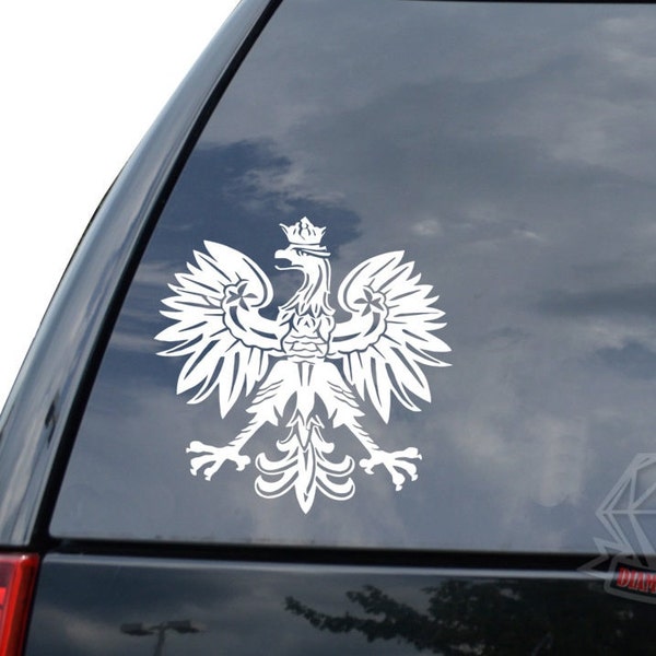 Polish Eagle Emblem Crest Sticker Decal For Car Truck Motorcycle Window Bumper Helmet Bottle Mug Laptop Wall Home Office Decor