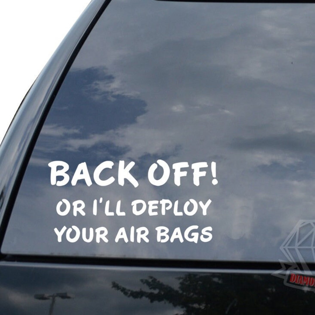 Warning - Back the F*ck Off Funny Vinyl Decal Sticker Pair (2) Car Truck SUV jdm Warning - Back the F*ck Off Funny Vinyl Decal Sticker Pair (2) Car Truck SUV jdm