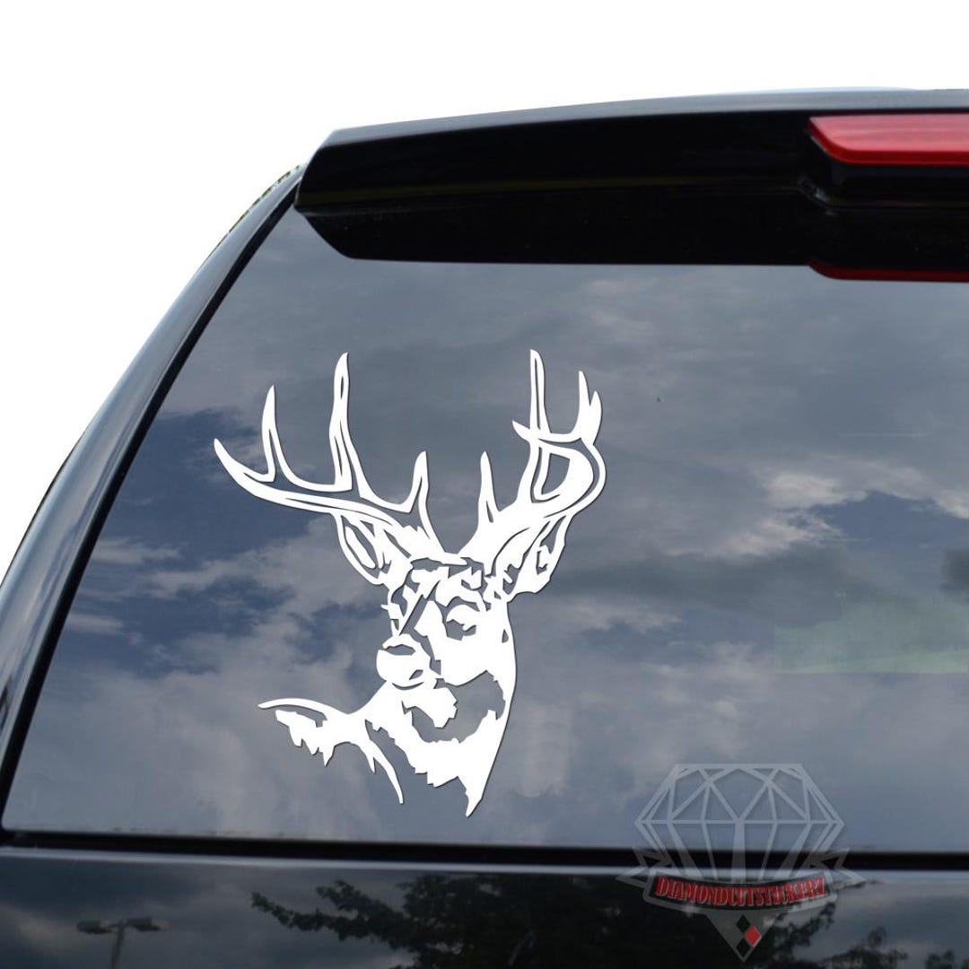 Deer Buck Antler Hunting Hunter Sportsman Sticker Decal for Car Truck ...