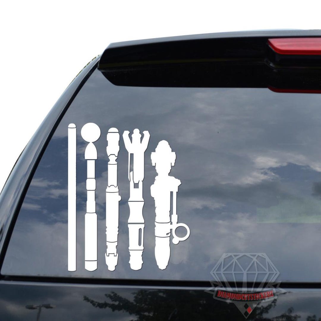 Sonic Screwdriver Time Travel Machine Phone Booth Sticker Decal for Car ...