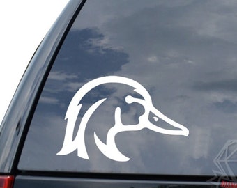 Mallard Duck Head Bird Hunting Sportsman Sticker Decal For Car Truck Motorcycle Window Bumper Helmet Bottle Laptop Wall Home Office Decor