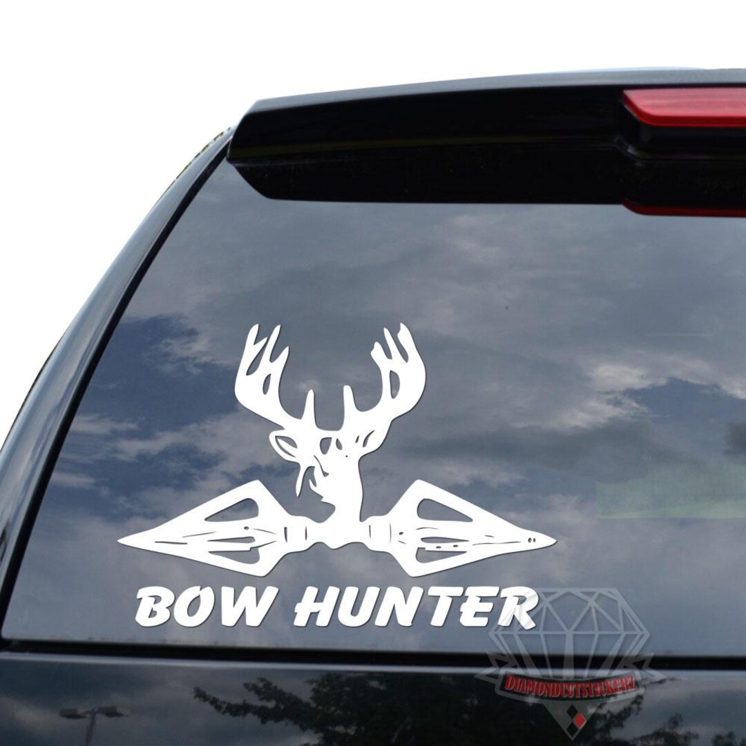 Bow Hunter Deer Buck Antler Hunting Bowhunter Bow Hunting Sticker Decal ...