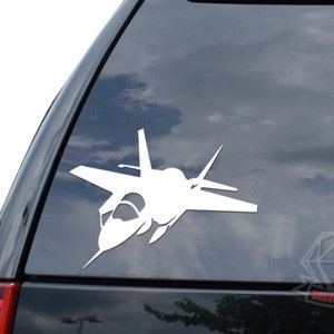 F-35 Lightning Fighter Jet Plane Military Pilot Sticker Decal For Car Truck Motorcycle Window Bumper Helmet Laptop Wall Home Office Decor
