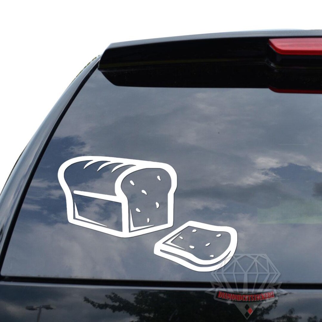 Bread Rusk Sticker Loaf of Bread Sandwich Bakery Baker Food Sticker Decal for Car Truck ...