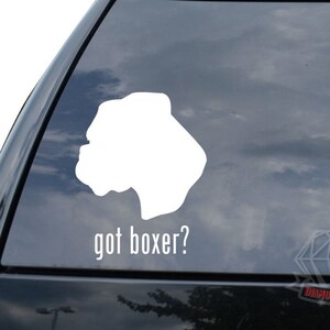 Got Boxer Dog Pet Lover Uncropped Ears Sticker Decal For Car Truck Motorcycle Window Bumper Helmet Bottle Mug Laptop Wall Home Office Decor