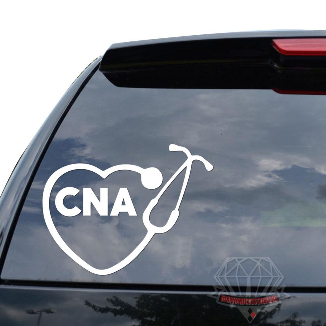 CNA Certified Nursing Assistant Nurse Love Medical Stethoscope Sticker ...