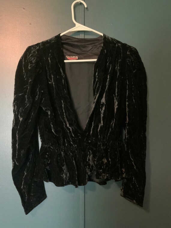 Vintage Crushed Velvet Jacket