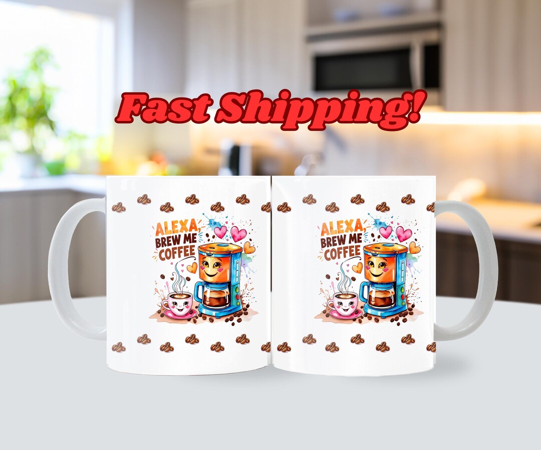 Alexa Brew Me Coffee Mug - 15oz Funny Ceramic Mug - Etsy