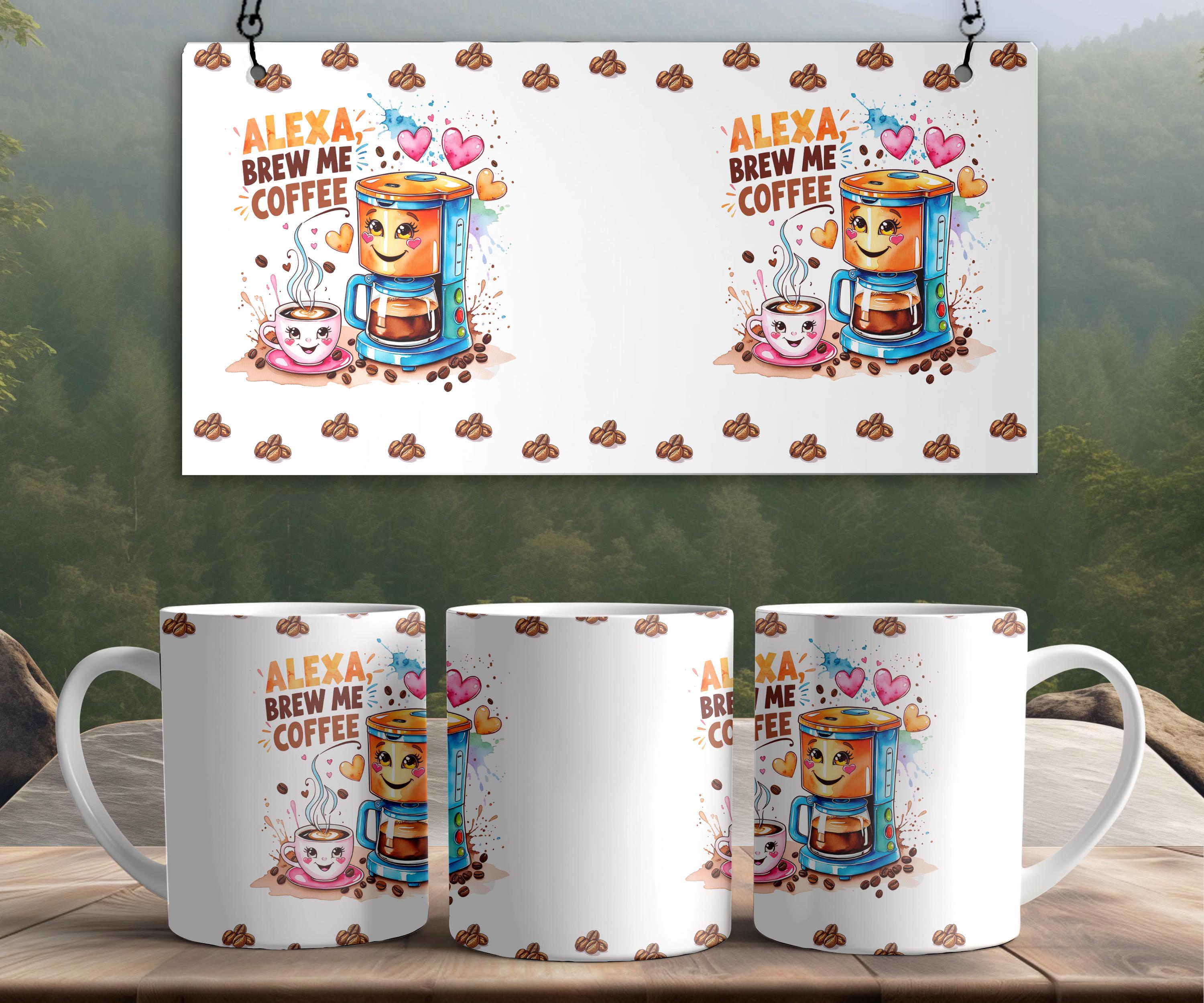 Alexa Brew Me Coffee Mug - 15oz Funny Ceramic Mug