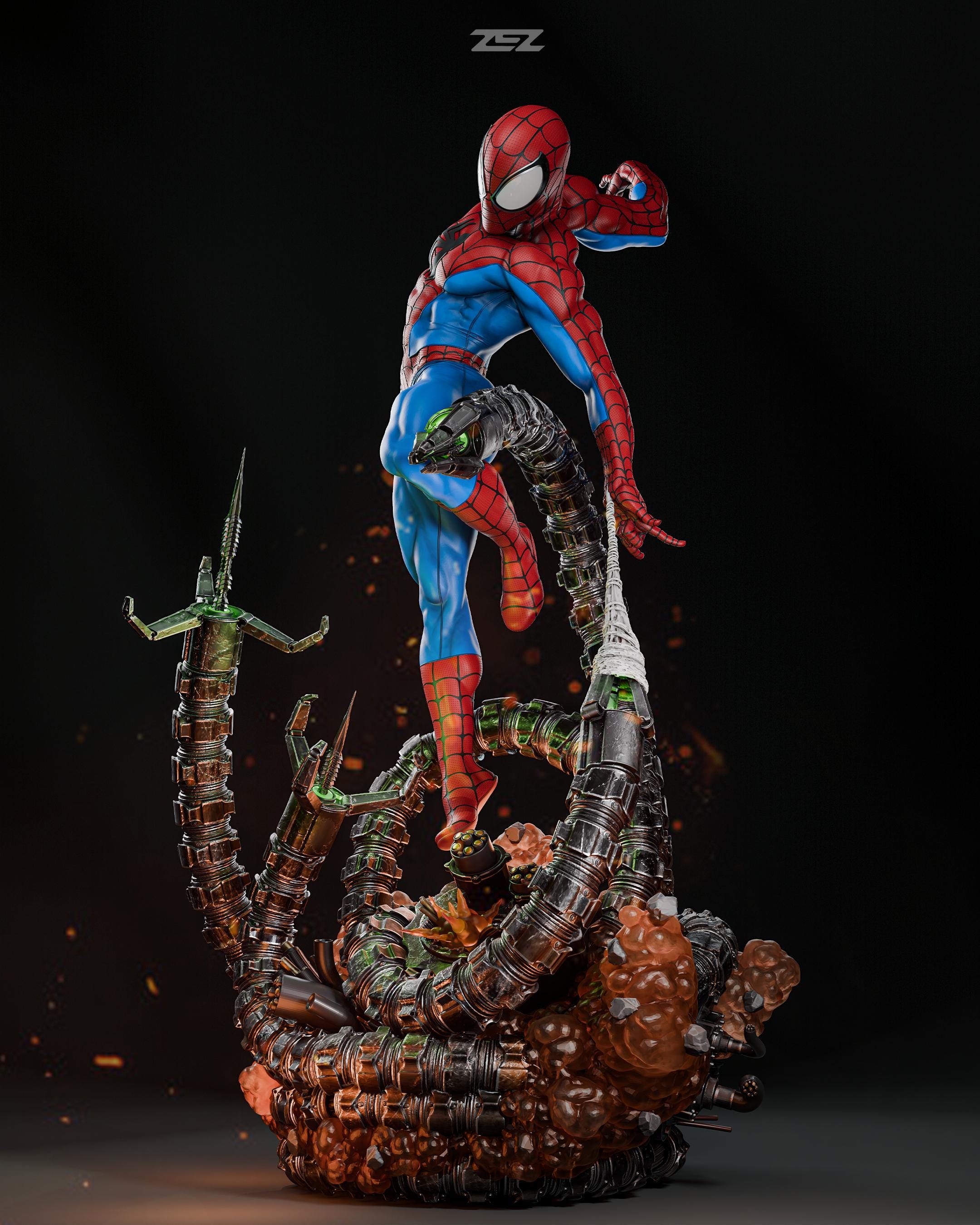 Spider-man Figurine and Bust for Marvel Comics Fans and Painters