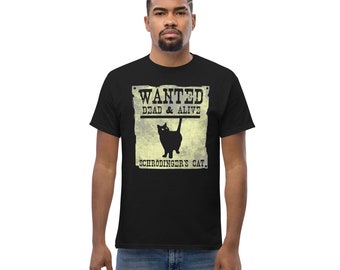 T-shirt chat de Schrödinger - Physique quantique, cadeau humour scientifique