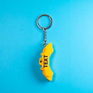 Custom 3D Printed Brake Caliper Keychain – Unique Automotive Gift - Personalized