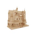 Gothic Mansion Dollhouse Kit - 3D Wooden Puzzle Kit - Christmas & Birthday Gift - Children Pretend Play 1:24 Scale - Educational